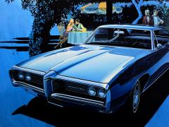 Art Fitzpatrick LeMans Pontiac Wide Track Advertising Artwork Photorealism Precusor - 4505091
