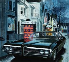 Art Fitzpatrick Love on a Rainy Afternoon Pontiac Bonneville Illustration Art - 4497235
