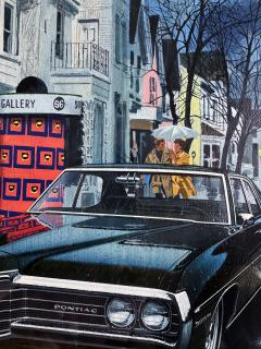 Art Fitzpatrick Love on a Rainy Afternoon Pontiac Bonneville Illustration Art - 4497240