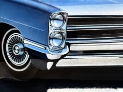 Art Fitzpatrick Pontiac Ventura Ad Photo Realism Vintage Cars Automobilia - 4495495