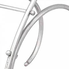 Art Modern Chrome Scroll Umbrella Stand - 4197193