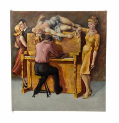 Art Moderne 5 Panel Bar Scene Painting 3 - 3184967