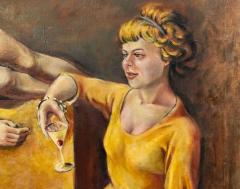 Art Moderne 5 Panel Bar Scene Painting 3 - 3184968