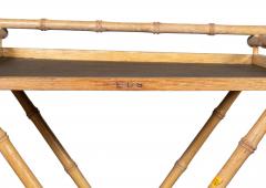 Art Moderne Cerused Oak Folding Tray Table - 4458783