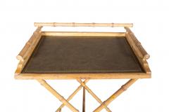Art Moderne Cerused Oak Folding Tray Table - 4458788