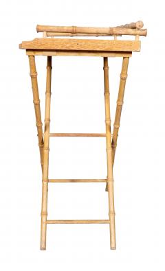 Art Moderne Cerused Oak Folding Tray Table - 4458813