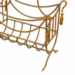 Art Moderne Gilt Rope Magazine Rack - 4520646