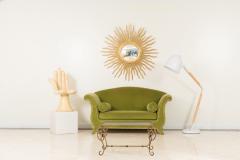 Art Moderne Rope and Tassel Design Glass Top Coffee Table - 1379339