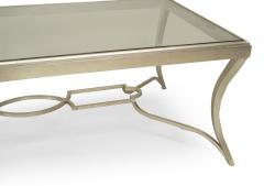 Art Moderne Style Bronze and Glass Coffee Table - 1379396