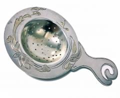 Art Nouveau Aesthetic Sterling Tea Strainer C 1890 - 2097029