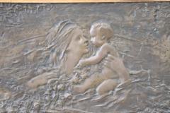 Art Nouveau Bas Relief Sculpture in Bronze - 2218260