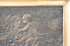 Art Nouveau Bas Relief Sculpture in Bronze - 2218261