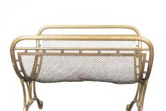 Art Nouveau Brass Fireplace Log Holder - 4149743