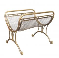 Art Nouveau Brass Fireplace Log Holder - 4149751