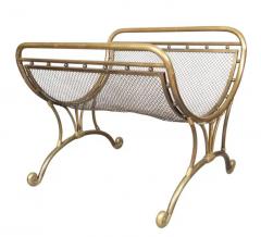 Art Nouveau Brass Fireplace Log Holder - 4149780