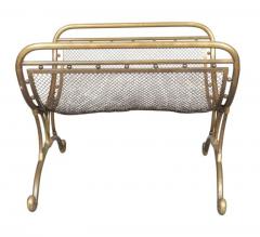 Art Nouveau Brass Fireplace Log Holder - 4149781