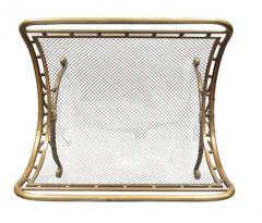 Art Nouveau Brass Fireplace Log Holder - 4149788