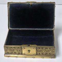 Art Nouveau Brass Jewellery Box Germany C 1920 probably Erhard S hne - 1132970
