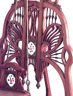Art Nouveau Carved Teak Swing - 1378946
