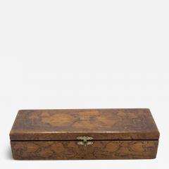 Art Nouveau Carved Wooden Box - 4222100