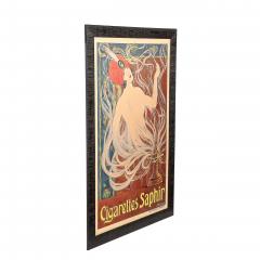 Art Nouveau Cigarettes Saphir Advertisement Poster - 4623175