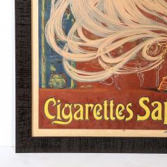 Art Nouveau Cigarettes Saphir Advertisement Poster - 4623205