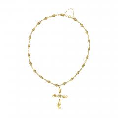 Art Nouveau Cross with Diamonds - 3858008