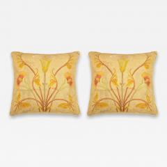 Art Nouveau Embroidered Pillows - 4247465