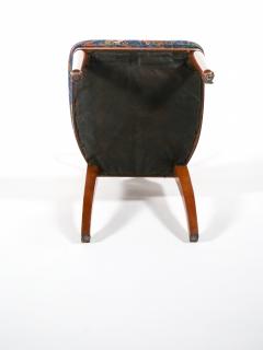 Art Nouveau Mahogany Wood Frame Shield Back Dining Chairs Set Six - 3050858