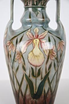 Art Nouveau Majolica Vase by Gerbing Stephan Bohemia circa 1910 - 3399064