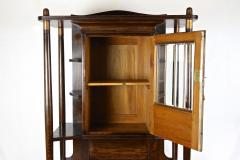 Art Nouveau Oak Cabinet Buffet Credenza With Copper Elements Austria ca 1910 - 3337286