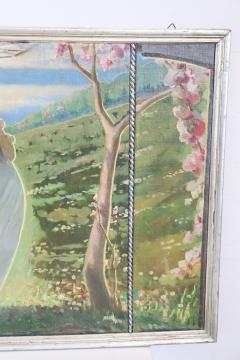 Art Nouveau Oil Painting on Canvas signed and dated 1927s - 2636648