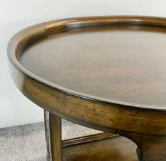 Art Nouveau Oval Two Tier Walnut Library or Tray Table - 2872878