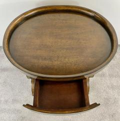 Art Nouveau Oval Two Tier Walnut Library or Tray Table - 2872880