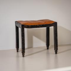 Art Nouveau Piano Stool with Leather Seat early 20th Century - 4547987