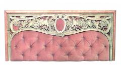 Art Nouveau Pink Velvet Wall Panel - 4658445