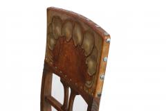 Art Nouveau Set of Twelve Chairs in Solid Oak Vienna Circa 1910  - 3542457