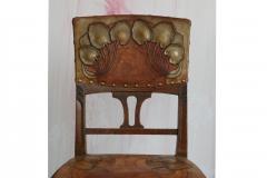 Art Nouveau Set of Twelve Chairs in Solid Oak Vienna Circa 1910  - 3542461