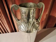 Art Nouveau Silver Vase with Hammered Details - 1369673