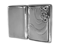 Art Nouveau Sterling Silver Cigarette Case London 1902 Connell - 2535922