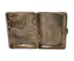 Art Nouveau Sterling Silver Cigarette Case London 1902 Connell - 2535924
