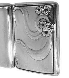 Art Nouveau Sterling Silver Cigarette Case London 1902 Connell - 2535925