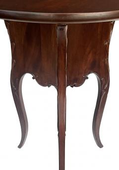 Art Nouveau Style Mahogany Circular Side Drinks Table - 4685905