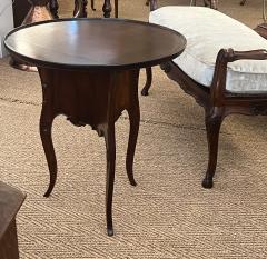 Art Nouveau Style Mahogany Circular Side Drinks Table - 4685908