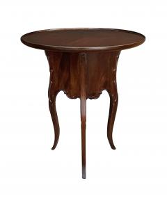 Art Nouveau Style Mahogany Circular Side Drinks Table - 4688489