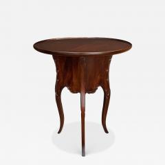 Art Nouveau Style Mahogany Circular Side Drinks Table - 4688490