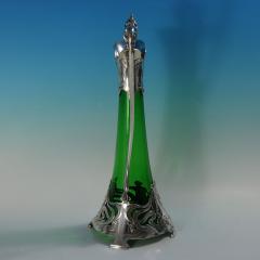 Art Nouveau WMF Claret Jug with Green Glass Liner - 4212018