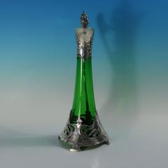 Art Nouveau WMF Claret Jug with Green Glass Liner - 4212022