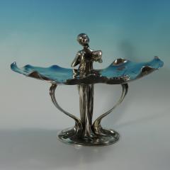 Art Nouveau WMF Fairy With Dove Lily Visiting Card Tray - 4422062