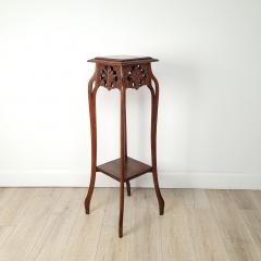 Art Nouveau Walnut Plant Stand circa 1900 - 3794021